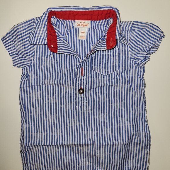 Set of 5 - Baby Boys Button Down Shirt (1 Bodysuit) - Picture 6 of 6